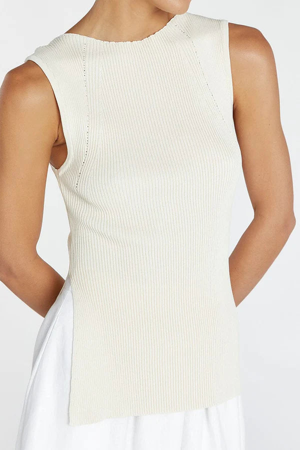 Cream Longline Knit To